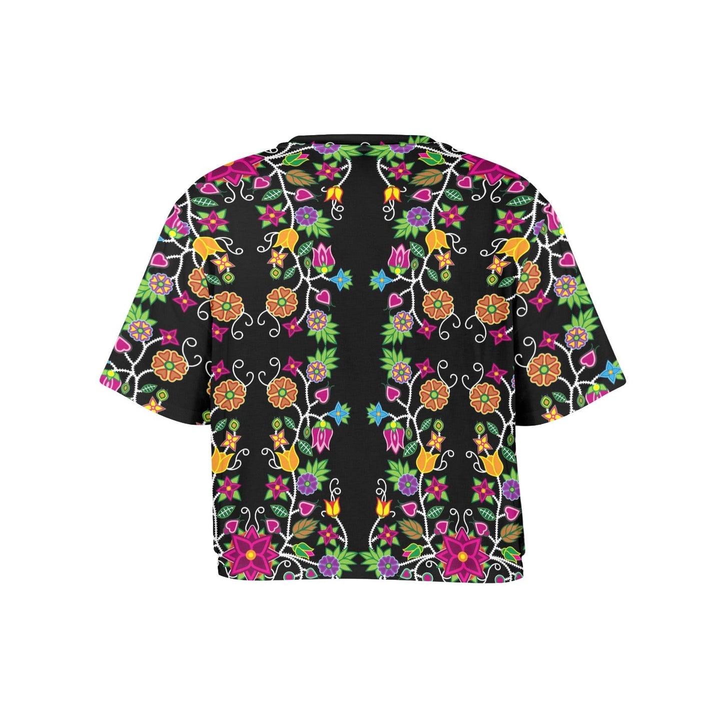 Floral Beadwork Crop Top