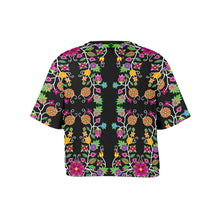 Load image into Gallery viewer, Floral Beadwork Crop Top
