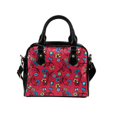 Load image into Gallery viewer, Blue Trio Cardinal Shoulder Handbag
