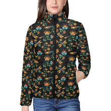 Load image into Gallery viewer, Dragon Lily Noir Women&#39;s Stand Collar Padded Jacket
