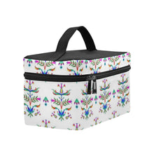 Load image into Gallery viewer, Dakota Damask White Cosmetic Bag/Large
