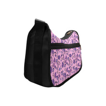 Load image into Gallery viewer, Purple Floral Amour Crossbody Bags
