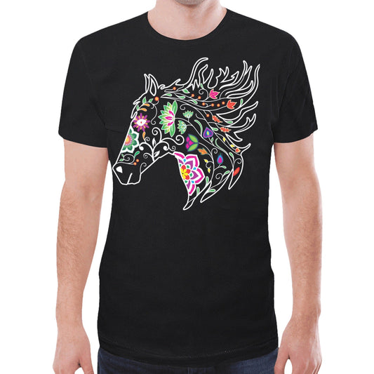 Horse Spirit Guide (Black) New T-shirt for Men