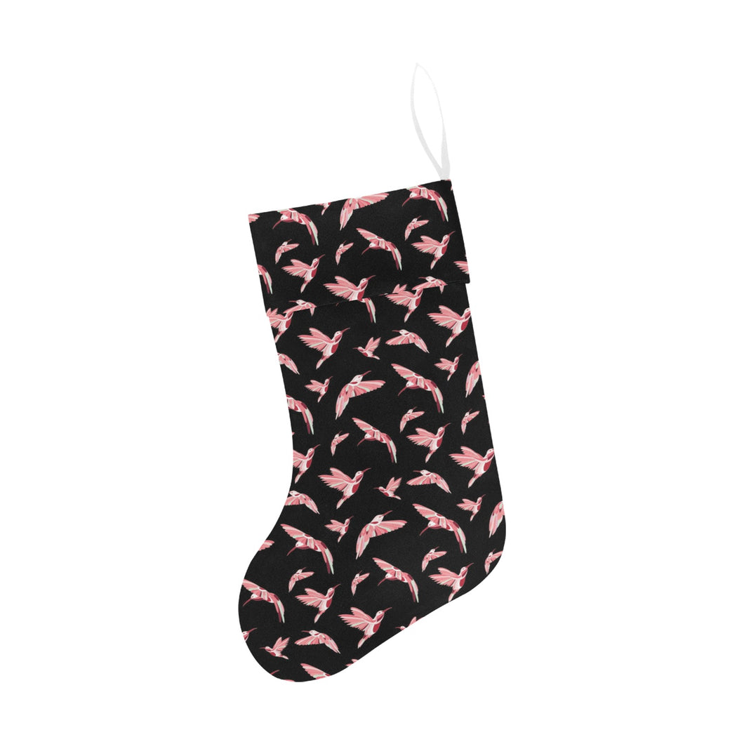 Strawberry Black Christmas Stocking