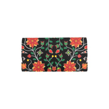 Load image into Gallery viewer, Floral Beadwork Six Bands Women&#39;s Trifold Wallet
