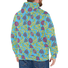 Load image into Gallery viewer, Beaded Nouveau Lime Men&#39;s Long Sleeve Fleece Hoodie
