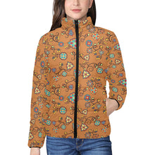 Load image into Gallery viewer, Fire Bloom Light Women&#39;s Stand Collar Padded Jacket
