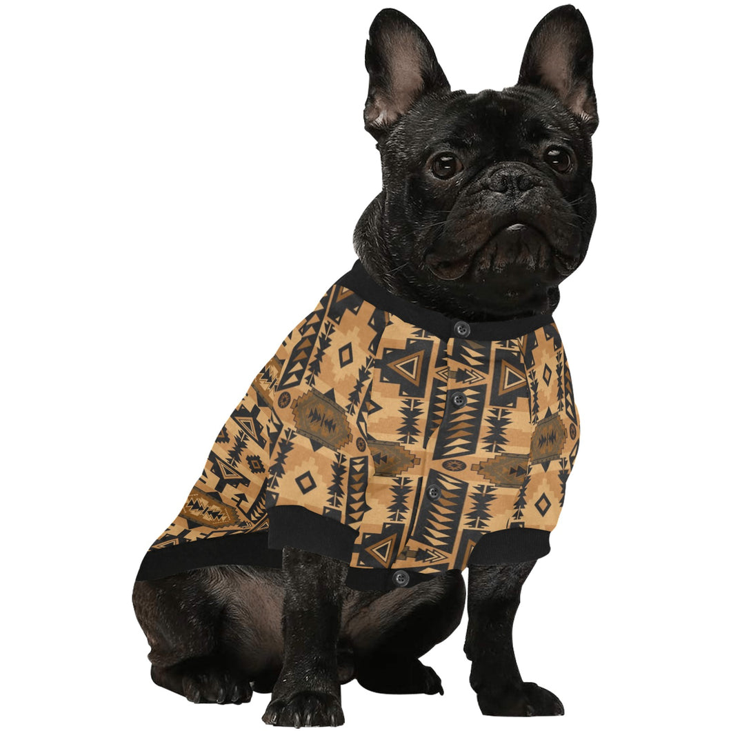 Chiefs Mountain Tan Pet Dog Round Neck Shirt