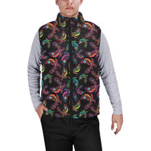 Load image into Gallery viewer, Neon Floral Eagles Men&#39;s Padded Vest Jacket
