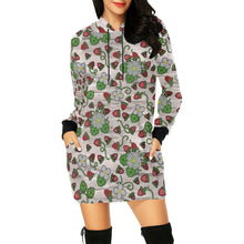 Load image into Gallery viewer, Strawberry Dreams Bright Birch Hoodie Dress
