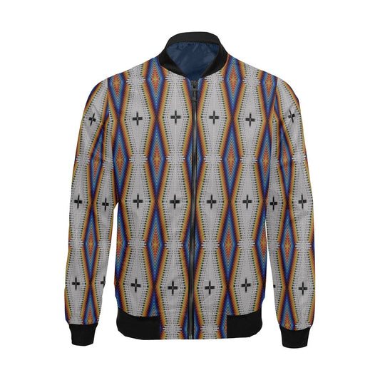 Diamond in the Bluff White Bomber Jacket