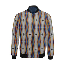 Load image into Gallery viewer, Diamond in the Bluff White Bomber Jacket for Men
