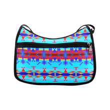 Load image into Gallery viewer, Between the Mountains Blue Crossbody Bags
