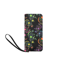 Load image into Gallery viewer, Neon Floral Bears Women&#39;s Clutch Purse
