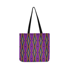 Load image into Gallery viewer, Diamond in the Bluff Purple Reusable Shopping Bag
