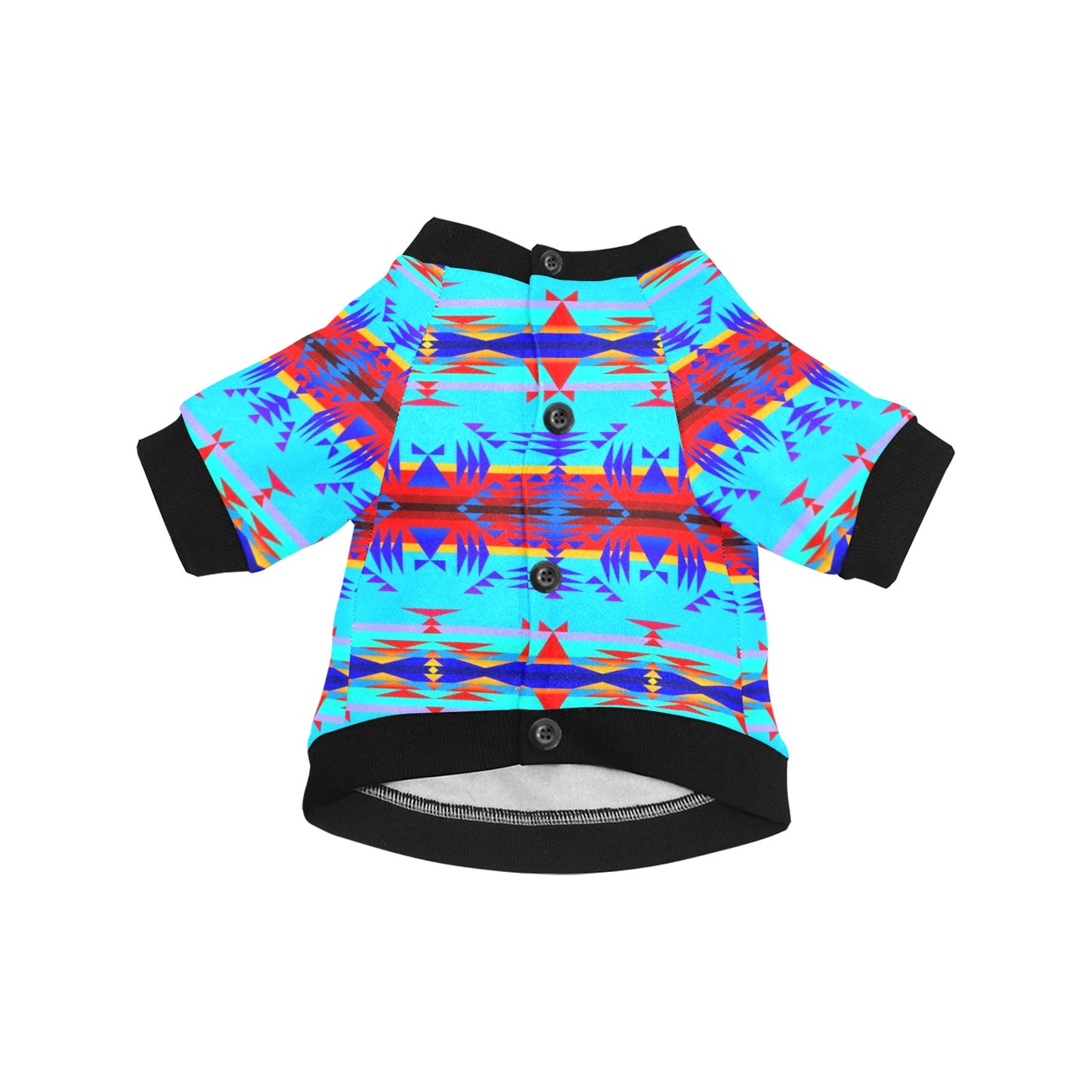 Between the Mountains Blue Pet Dog Round Neck Shirt