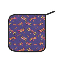 Load image into Gallery viewer, Gathering Purple Oven Mitt &amp; Pot Holder
