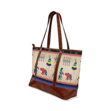 Load image into Gallery viewer, Bear Ledger Black Sky Tote Handbag
