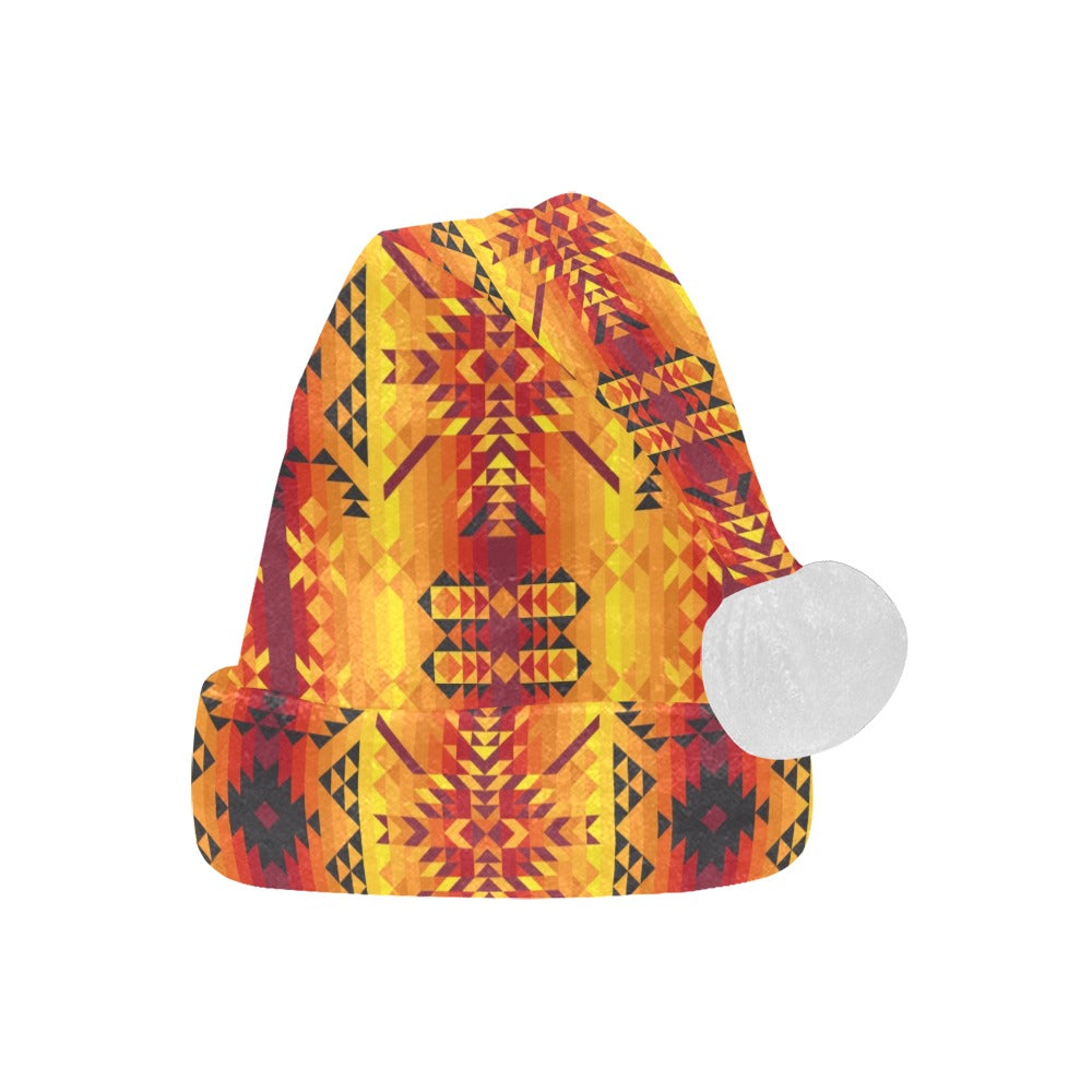 Desert Geo Yellow Red Santa Hat