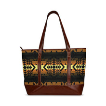 Load image into Gallery viewer, Black Rose Spring Canyon Tan Tote Handbag
