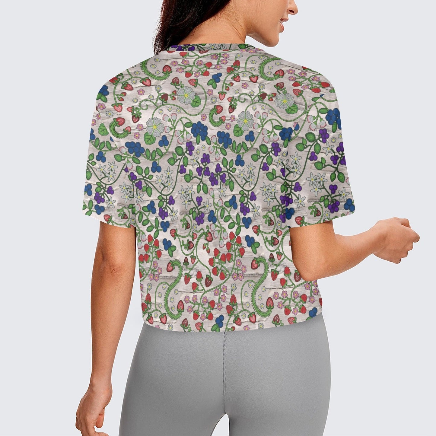 Grandmother Stories Bright Birch Crop Top