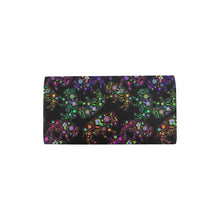 Load image into Gallery viewer, Neon Floral Buffalos Women&#39;s Trifold Wallet
