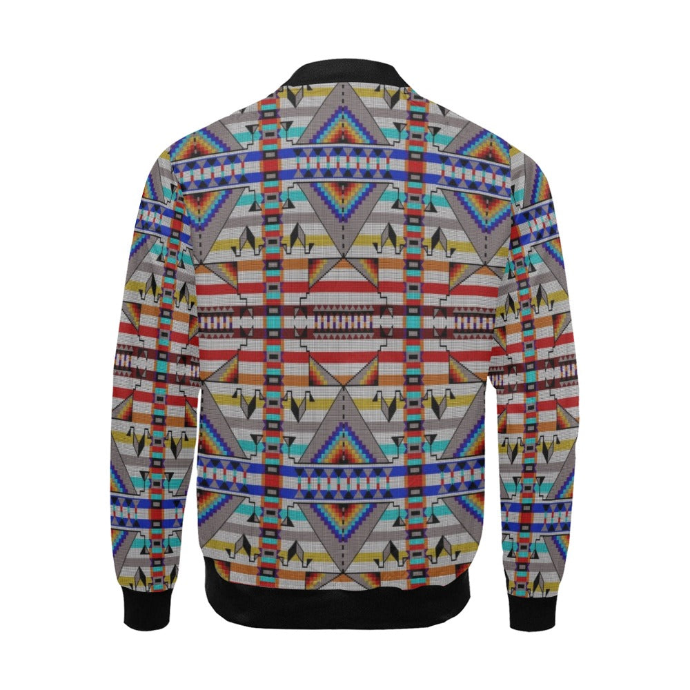 Medicine Blessing White Bomber Jacket for Men