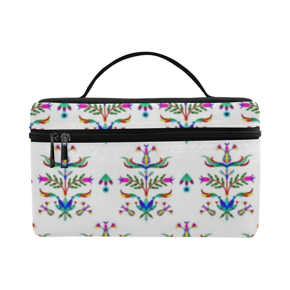 Dakota Damask White Cosmetic Bag/Large