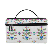 Load image into Gallery viewer, Dakota Damask White Cosmetic Bag/Large
