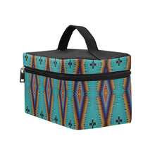 Load image into Gallery viewer, Diamond in the Bluff Turquoise Cosmetic Bag/Large
