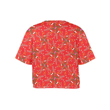 Load image into Gallery viewer, Willow Bee Cardinal Crop Top
