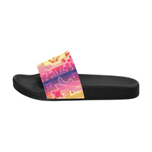 Load image into Gallery viewer, Kaleidoscope Dragonfly Men&#39;s Slide Sandals
