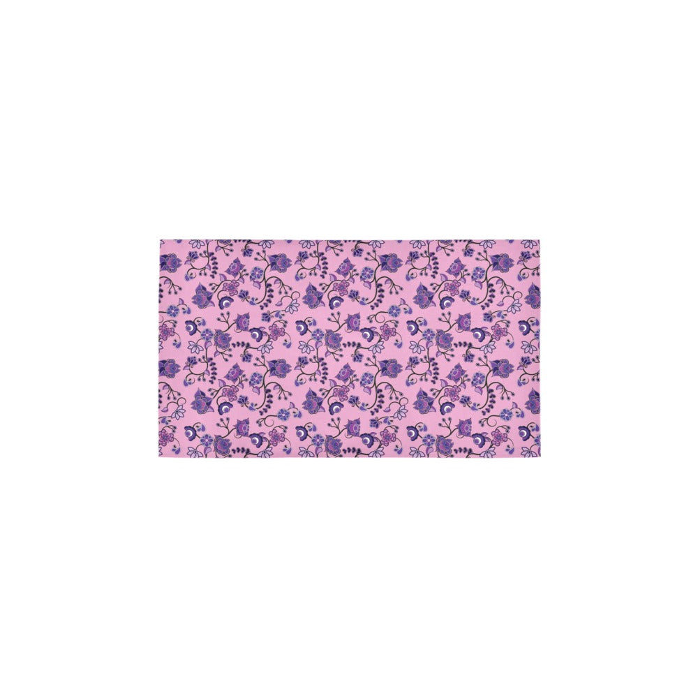 Purple Floral Amour Bath Rug 16''x 28''