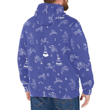 Load image into Gallery viewer, Ledger Dables Blue Men&#39;s Long Sleeve Fleece Hoodie
