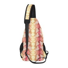 Load image into Gallery viewer, Butterfly and Roses on Geometric Chest Bag
