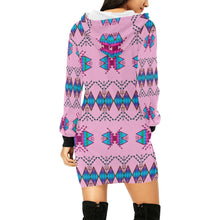 Load image into Gallery viewer, Sacred Trust Carnation Hoodie Dress
