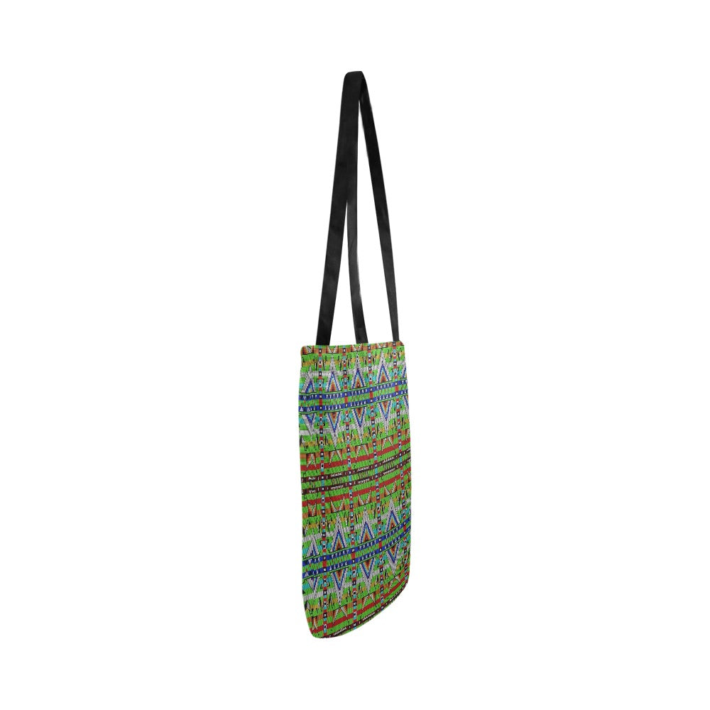 Medicine Blessing Lime Green Reusable Shopping Bag