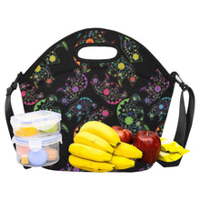 Load image into Gallery viewer, Neon Floral Bears Neoprene Lunch Bag/Large
