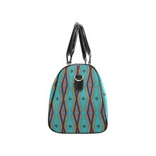 Load image into Gallery viewer, Diamond in the Bluff Turquoise Waterproof Travel Bag
