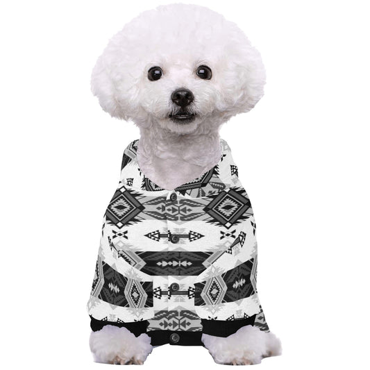 Sovereign Nation Black and White Pet Dog Hoodie