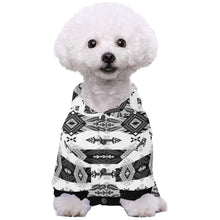 Load image into Gallery viewer, Sovereign Nation Black and White Pet Dog Hoodie
