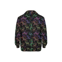 Load image into Gallery viewer, Neon Floral Elks Men&#39;s Long Sleeve Fleece Hoodie
