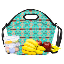 Load image into Gallery viewer, Gathering Earth Turquoise Neoprene Lunch Bag/Large
