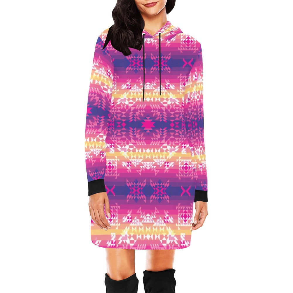 Soleil Overlay Hoodie Dress