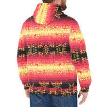 Load image into Gallery viewer, Soleil Fusion Rouge Men&#39;s Long Sleeve Fleece Hoodie
