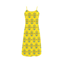 Load image into Gallery viewer, Dakota Damask Yellow Alcestis Slip Dress
