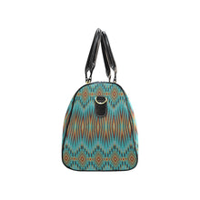 Load image into Gallery viewer, Fire Feather Turquoise Waterproof Travel Bag
