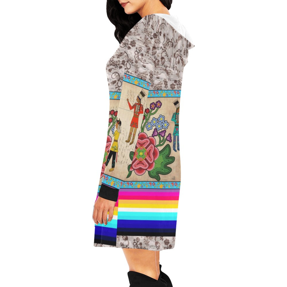 Kinship Ties Hoodie Dress