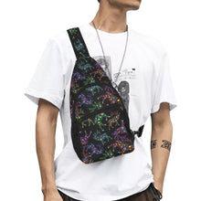 Load image into Gallery viewer, Neon Floral Elks Chest Bag
