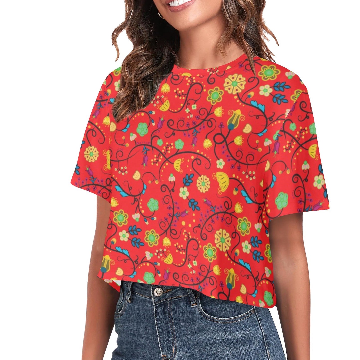 Nipin Blossom Fire Crop Top